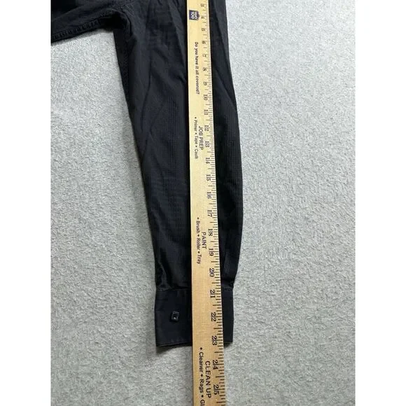 F/X Fusion Shirt Adult Medium Black Blue‎ Geometric Preppy Designer Casual Mens - Picture 8 of 9